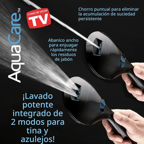 Miniatura 7 de Hotel Spa AquaCare Cabezal de regadera de mano de alta presión de 8 modos – Boquillas antiobstrucción, lavado a máquina integrado para limpiar
