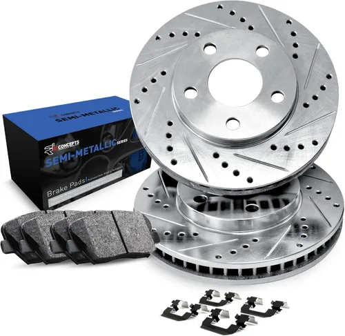 Miniatura 11 de R1 Concepts Kit de freno trasero para Nissan Altima 2002-2024; Nissan Máxima 2004-2008; Nissan Sentra 2007-2019; Nissan Juke 2011-2017 Almohadillas