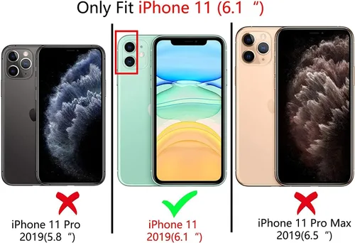 Miniatura 2 de I-MGAE-IN-AR Funda compacta para iPhone 11, diseño de mariposa, marco de protección de lente de cámara con diamante 3D, bonitas fundas protectoras