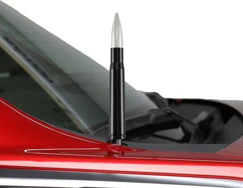 Miniatura 8 de Votex - Fabricado en Estados Unidos - Antena de aluminio bala negra calibre 50 - Compatible con Ford F150 - F250 - F350 Jeep Wrangler - Gladiator