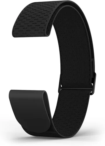 MOOFIT RA1 - Correa de repuesto para monitor de frecuencia cardíaca de 0.965 in, repuesto de cinturón de brazo ajustable hasta 15.748 in, negro,