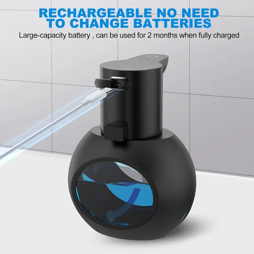 Miniatura 6 de Dispensador automático de jabón espumoso de 15 oz/420ml, desinfectante de manos espumoso, soporte de pared sin contacto con 4 niveles, dispensador