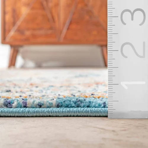 Miniatura 2 de nuLOOM Brynn Petalled Medallion - Alfombra de área, 4 x 6, color beige