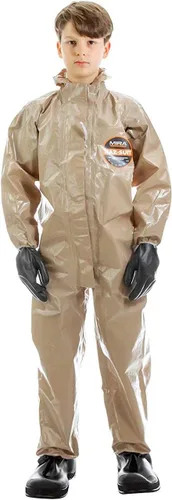 Miniatura 2 de MIRA Safety Traje de protección desechable con capucha y puño elástico tamaño (YL)