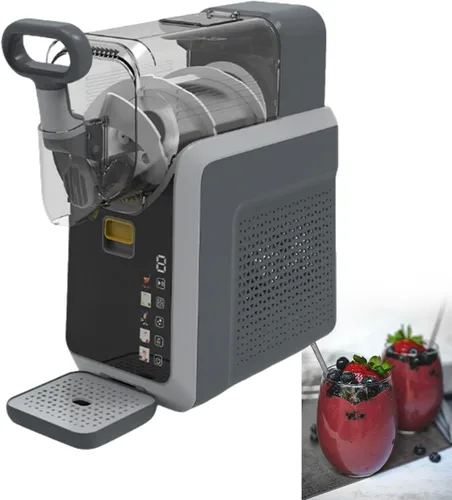 Pequeña máquina de granizado para el hogar, máquina de helado de servicio suave, máquina de granizado de hielo, con pantalla LED, rotación de 360°,