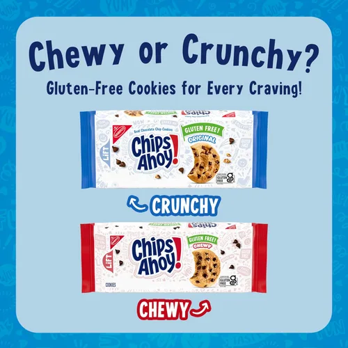 Miniatura 10 de CHIPS AHOY! Galletas masticables sin gluten con chispas de chocolate fudgy, 9.75 oz