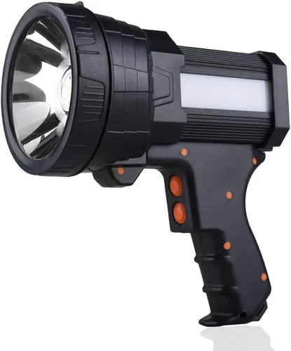 Miniatura 9 de YIERBLUE Reflector recargable con luz súper brillante de 90,000 lúmenes LED, linterna de mano resistente al agua IP67 con filtro de luz roja Verde