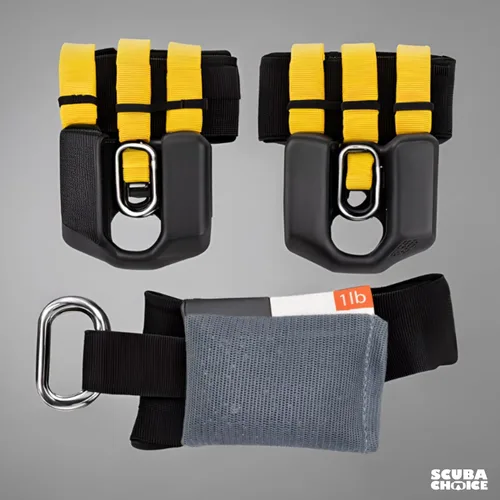 Miniatura 10 de Scuba Choice Pesas de malla suave para control de flotabilidad, duraderas, ajustables y cómodas para bolsillos de cinturón de peso para buceo