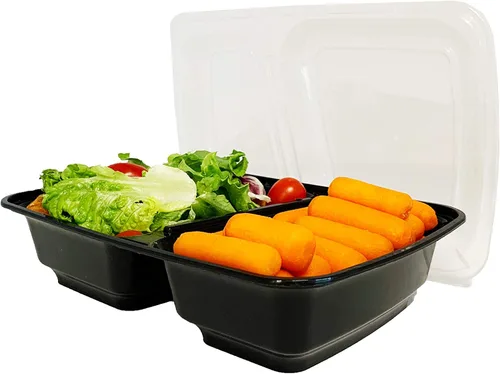 Miniatura 2 de Reli. Contenedores de preparación de comidas de 30 onzas (paquete de 50) - Cajas de comida para llevar y llevar con tapas