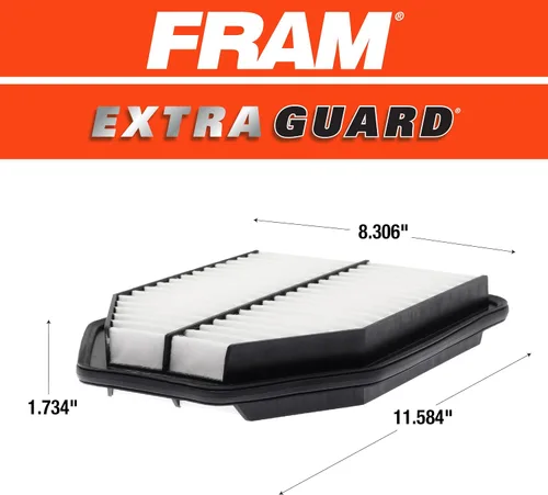 Miniatura 6 de FRAM Extra Guard CA10348 - Filtro de aire de repuesto para motor, para Jeep Wrangler seleccionados (3.6L y 3.8L), proporciona protección de filtro