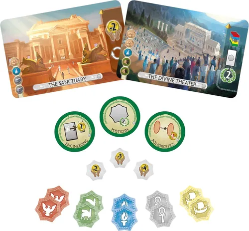 Miniatura 6 de 7 maravillas: juego de cartas de expansión del Duelo de panteón (2 jugadores)