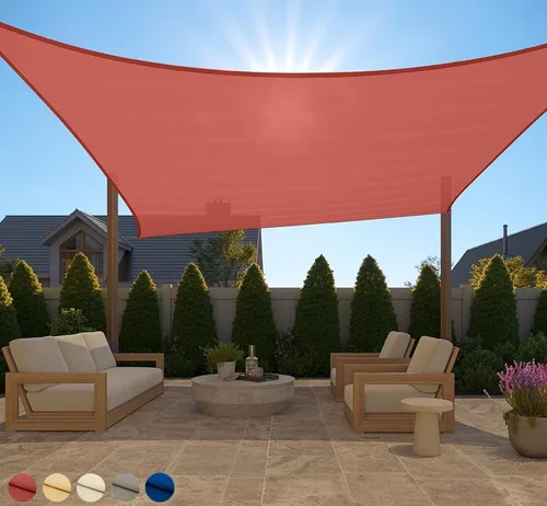 Miniatura 53 de GORILLA GRIP Toldo rectangular resistente con protección UV, resistente a la decoloración, desgarros y al óxido, bordes curvos que bloquean la luz