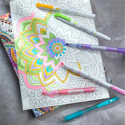 Miniatura 4 de Zebra Pen Creative Highlighting Starter Set, incluye 10 resaltadores y 5 bolígrafos de gel retráctiles Sarasa Clip, colores de tinta surtidos
