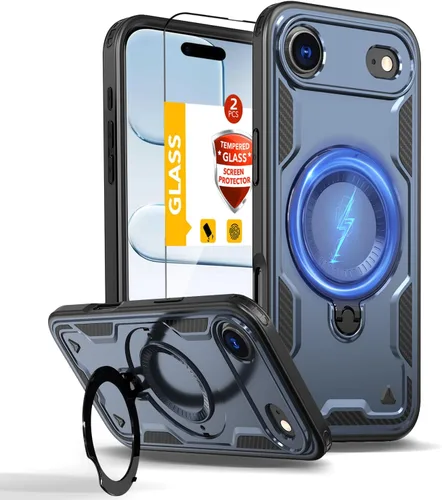 Miniatura 95 de Funda magnética para Google Pixel 9A compatible con cargador inalámbrico MagSafe, para Pixel 9A, funda de teléfono integrada de 360 °, con 2