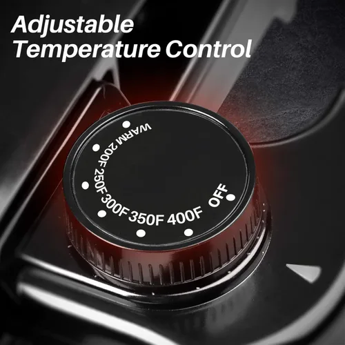 Miniatura 3 de Secura Plancha Eléctrica sin Humo para Interiores de 1800 Vatios con Placas Reversibles 2 en 1 de Parrilla y Plancha, Tapa de Vidrio, Bandeja