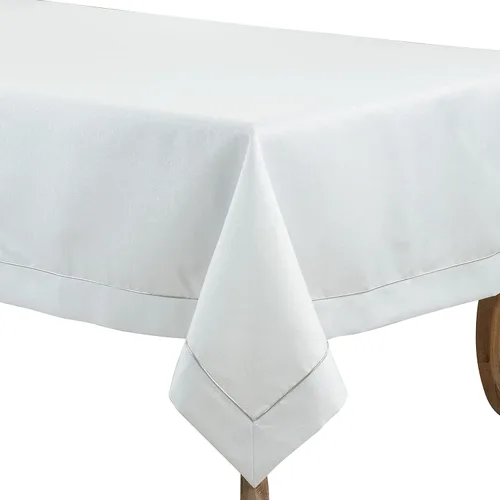 Miniatura 5 de SARO LIFESTYLE Mantel brillante con detalle de ribetes