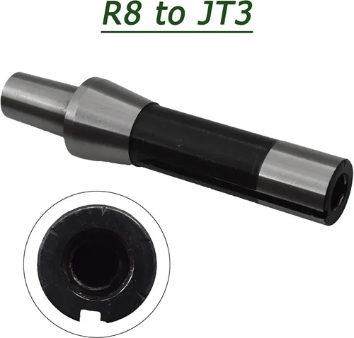 Miniatura 4 de R8-JT3 R8 Shank JT3 Adaptador Taladro Chuck Arbor, eje del mandril del taladro del acero de aleación para el procesamiento de la fresadora