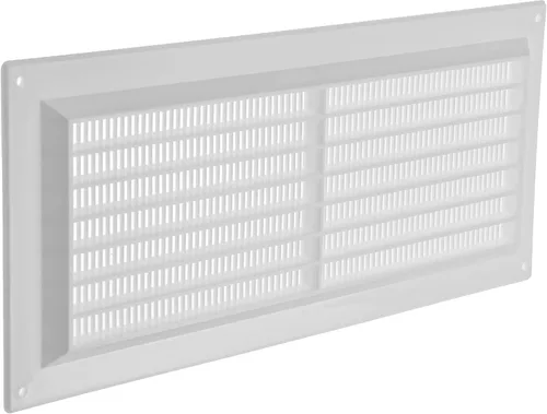 Miniatura 7 de Vent Systems Cubierta de ventilación de plástico blanco de 3 x 10 pulgadas (dimensiones de apertura), rejilla de retorno rectangular con pantalla