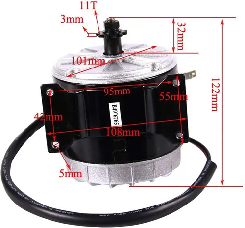 Miniatura 2 de TDPRO JCMOTO 24 V 350 W cepillado velocidad motor y controlador conjunto para scooter eléctrico Go Kart bicicleta e bicicleta triciclo ciclomotor