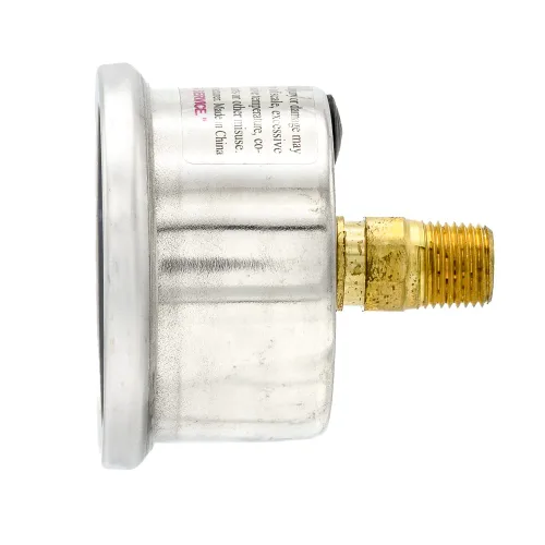 Miniatura 3 de Paquete de 2 manómetros de presión de montaje trasero central relleno de líquido con dial de 1.5 pulgadas, 0-3000 PSI, conexión NPT macho de 1/8