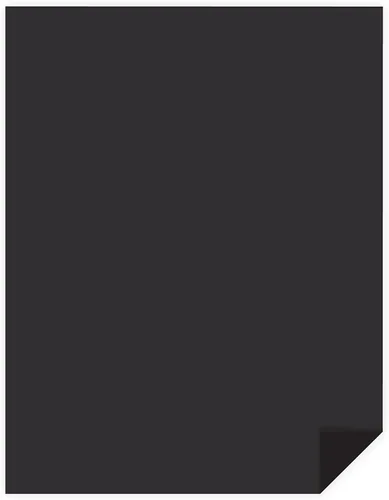 Miniatura 2 de ASTRODESIGNS™ Cartulina de colores, 8.5 x 11 pulgadas, 65 lb/176 gsm, negro, 6 paquetes individuales de 50 hojas, 300 hojas en total (91333-01)