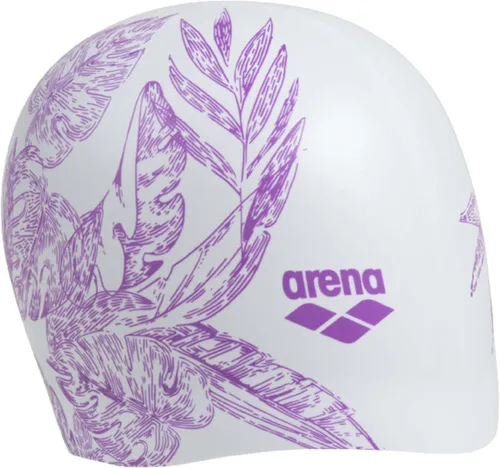 Gorro de natación de silicona moldeado Arena Sirene para mujeres, súper elástico y duradero, gorro de baño para cabello largo, ajuste ajustado,