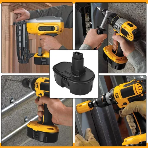 Miniatura 7 de Dosctt Paquete de 2 baterías de repuesto Ni-Mh DC9098 DC9098 DC9096 de 18 voltios compatibles con Dewalt batería de 18 V DW9096 DW9098 DW9099 DE9095