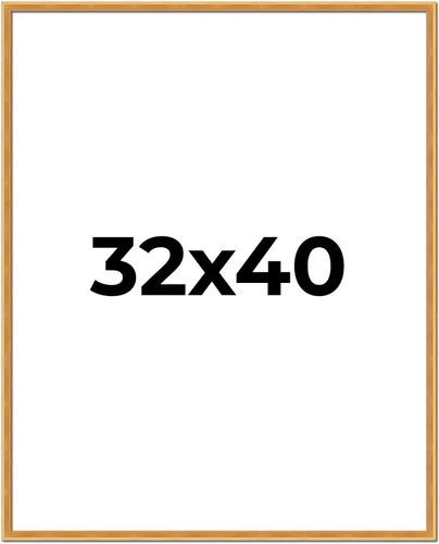 Miniatura 21 de Marco de madera antigua maciza con acabado plateado de peltre de 32 x 40 pulgadas, marco de fotos de madera maciza, incluye acrílico UV, respaldo