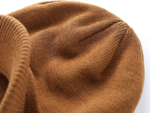 Miniatura 94 de Home Prefer - Gorro de invierno para hombre con visera, cálida y doble punto.