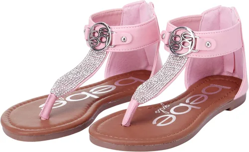 Miniatura 5 de bebe Girls' Sandals Rhinestone Studded Gladiator Sandals with Medallion (Little KidBig Kid)