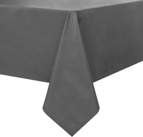 Miniatura 8 de Romanstile Mantel de PVC 100% impermeable, cuadrado, a prueba de derrames de aceite, resistente a las manchas, manteles de plástico fáciles de Beige