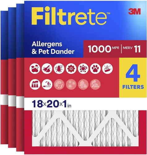 Miniatura 34 de Filtrete - Filtro de aire para caldera de aire acondicionado, 20 x 25 x 1 pulgadas, MERV 11, MPR 1000, defensa contra micro alérgenos, filtro