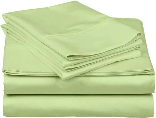 Miniatura 8 de Solid Style 550-TC Pima Juego de sábanas de algodón de 4 piezas se adapta a bolsillos profundos de 7 a 9 pulgadas