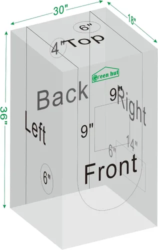 Miniatura 9 de Tienda de cultivo pequeña para plantas de interior de 18 x 30 x 36 pulgadas, tiendas de cultivo hidropónico Mylar para interiores, sala de cultivo