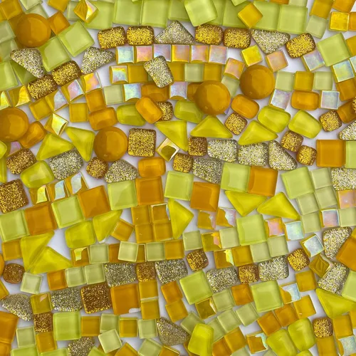 Miniatura 10 de LITMIND 1.1LB Azulejos de Mosaico de Cristal Irregular de Colores Surtidos - Perfectos para Manualidades Artísticas, Proyectos de Creación de Mezcla