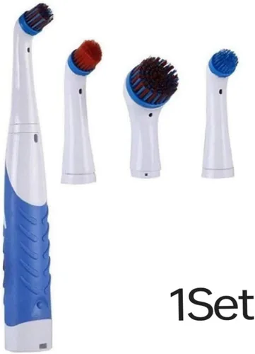 Miniatura 7 de Reveal Power Scrubber Cepillo de limpieza eléctrico con 4 cabezales de cepillo para bañera cocina azul..
