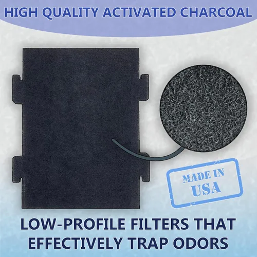 Miniatura 4 de W11282981 - Filtro de carbón para microondas, hidromasaje y KitchenAid 2-pack pre-cut replacement; snaps into over-the-range hood vents; absorbs