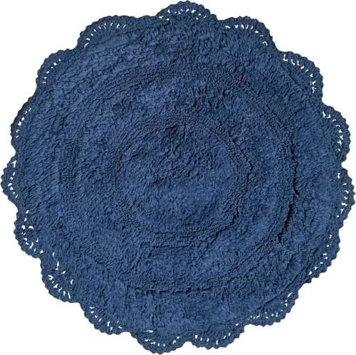 Miniatura 24 de Chardin home Alfombra de baño de ganchillo beige, alfombra de baño ovalada 100% algodón con borde de ganchillo artesanal hecho a mano, alfombra