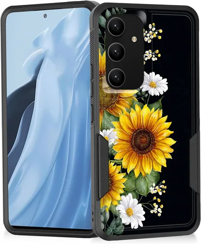 Miniatura 74 de Funda para Galaxy A14 5G, resistente de doble capa híbrida de policarbonato duro, goma suave, a prueba de golpes, funda protectora resistente