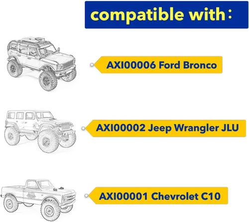 Miniatura 6 de Juego de Eslabones de Alta Limpieza para Barra de Dirección de Conexión de Eslabones para AXIAL 1/24 SCX24 AXI00001 C10 AXI00002 Wrangler JLU Azul