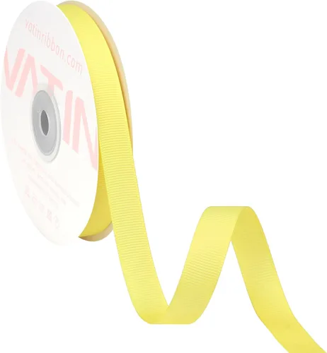 Miniatura 110 de Vatin - Rollo de cinta de grogrén, rollos de 25-50 yardas, perfecto para decoración de bodas, coronas, baby showers, envolturas de paquete de regalo