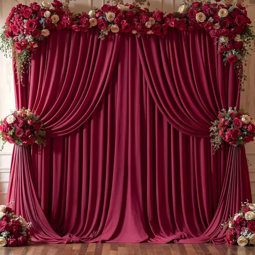 Miniatura 26 de Cortinas de fondo azul bebé de 8 x 10 pies para bodas, cortinas de fondo de poliéster sin arrugas, para baby shower, fiestas de cumpleaños