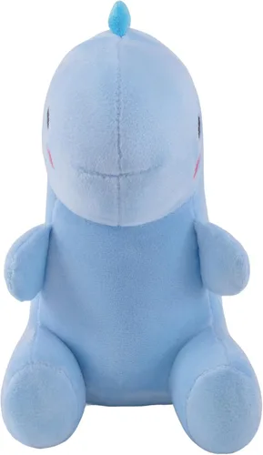 Miniatura 4 de Peluche de dinosaurio de peluche, juguetes lindos de anime, almohada suave de dinosaurio de anime, regalo para niños y niñas, color azul, 10.8 C-blue
