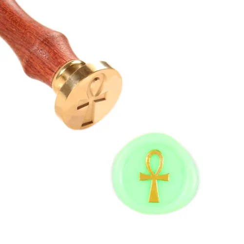 Miniatura 4 de Sello de cera Ankh Cross Religious Jesus Ankh - Sellos de cera de latón macizo, 0.984 in, Crux ansata para tu decoración de pared de altar, regalo