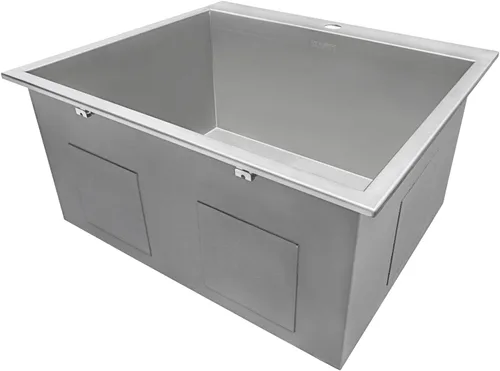 Miniatura 5 de Ruvati RVU6010 - Fregadero de lavandería de 25 x 22 x 12 pulgadas, fregadero de acero inoxidable de calibre 16 profundo, fregadero de lavandería