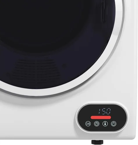 Miniatura 9 de HOMCOM Secadora de ropa portátil, secadora de ropa compacta con tambor de acero inoxidable de 1.5 pies cúbicos, secado inteligente, secadora