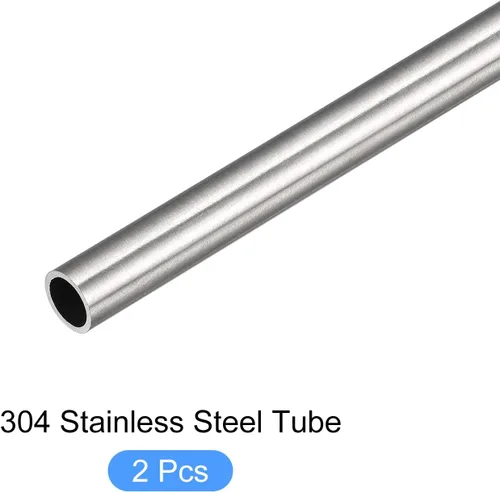 Miniatura 5 de METALLIXITY Tubo de acero inoxidable 304 (0.236 in de diámetro x 0.020 in de pared T x 11.811 in de largo), 2 piezas, tubo recto - para muebles