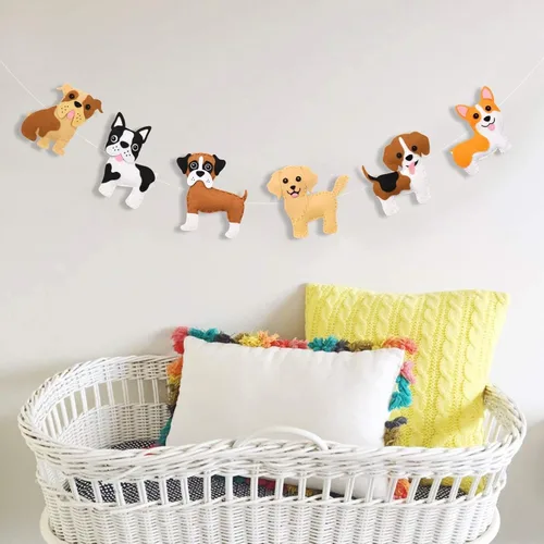 Miniatura 6 de CiyvoLyeen Kit de Costura de Perro para Niños – Divertido Conjunto de Manualidades de Felpa para Costura para Niñas y Niños – Juego de Regalo