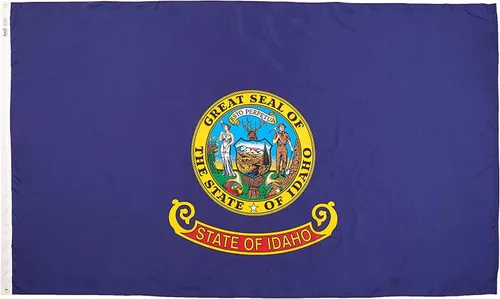 Miniatura 5 de Annin Flagmakers Bandera del estado de Idaho fabricada en Estados Unidos según las especificaciones de diseño oficiales del estado, 3 x 5 pies