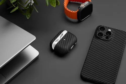 Miniatura 4 de Latercase Compatible con AirPods Pro 3 Clásico Funda duradera para AirPods Pro 3 Fibra de aramida fina de 0.024 in, 0.024 in, 0.21 oz, corte
